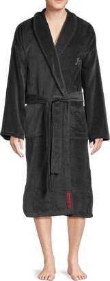 Shawl Collar Velvet Robe