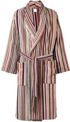 Striped Belted Bathrobe