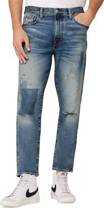 Diego Distressed Tapered Crop Jeans
