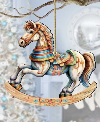 Rocking Horse Christmas Wooden Ornaments Holiday Decor G. DeBrekht