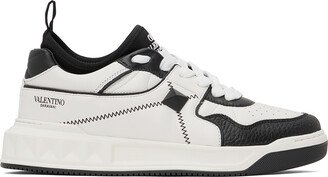 Black & White One Stud Sneakers