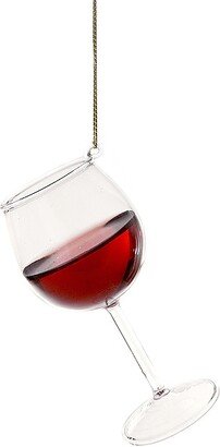 Cody Foster & Co Red Wine Glass Ornament