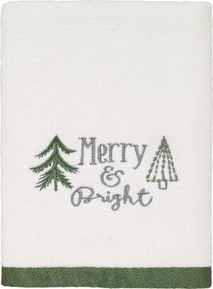 Christmas Trees Holiday Cotton Hand Towel, 16