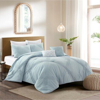 Grace Living Sariyah Pleated Comforter Set-AA