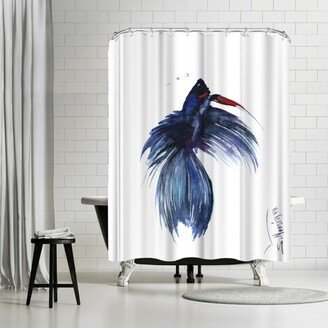 71 x 74 Shower Curtain, Beta Fish 3 by Suren Nersisyan