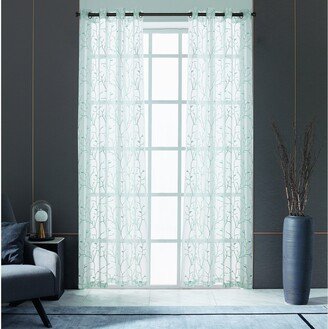 Lyndale Tess Embroidered Sheer Curtain