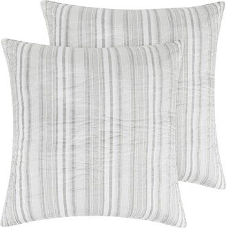 Home Bondi Stripe 2-Piece Sham Set, European