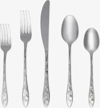 Devyn Textured Mirror 20-Piece 18/10 Stainless Steel Flatware Set, Service for 4