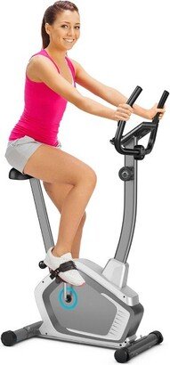 Magnetic Upright Exercise Bike Cycling Bike W/Pulse Sensor 8-Level Fitness