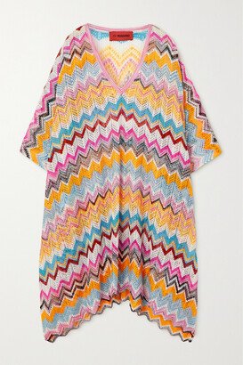 Mare Striped Crochet-knit Kaftan - Pink