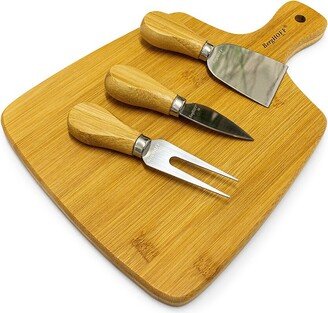 4-Piece Bamboo Paddle Cutting Board Set