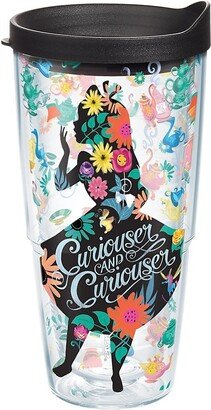 Tervis Disney - Alice In Wonderland - Curiouser Made in Usa Double Walled Insulated Tumbler Travel Cup Keeps Drinks Cold & Hot, 24oz, Classic - Open M