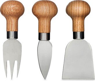 Nature Cheese 3-Piece Knife & Fork Set