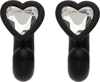 Black 'The Charmed Heart' Earrings