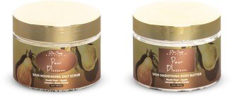 De Soap Boutique Exotic Pear Blossom Scrub & Butter Set