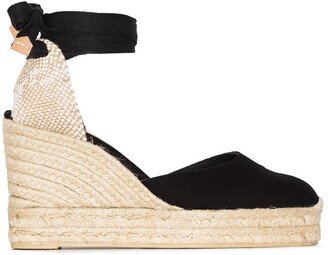 Carina 80mm ankle-tie espadrilles