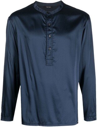 Buttoned Stretch-Silk Pyjama Shirt