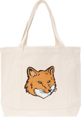 Shopper Bag With Logo Unisex - Cream