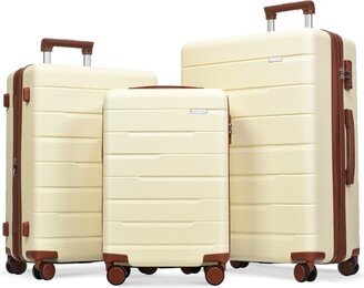 TiramisuBest Luggage Sets 3 Piece Suitcase Set 20/24/28 with Spinner Wheels