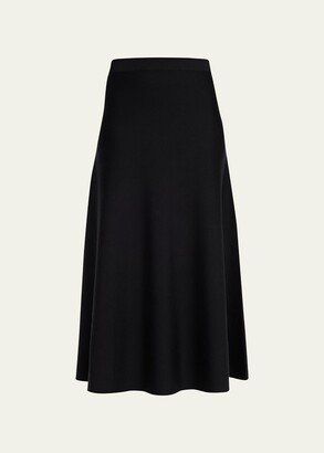 Freddie Midi Wool-Cashmere Skirt