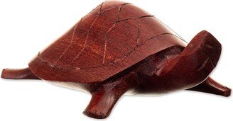 Handmade Arrau Turtle Wood Mini Figurine