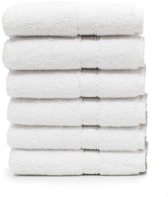 Sinemis Terry 6-Piece Washcloth Set - White