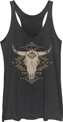 Y Yellowstone Native Steer Women's Racerback Tank Top