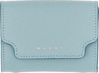 Logo Plaque Snapped Wallet-AA