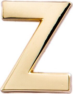 Make Heads Turn Golden Letter Z Pin