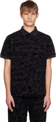 Black Graffiti Polo