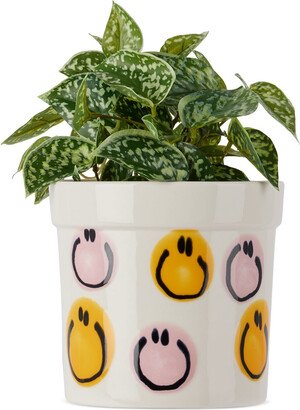 White Frizbee Ceramics Edition 'The Love Ride' Planter