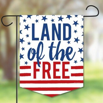 Big Dot Of Happiness Stars & Stripes - Outdoor Decor Double-Sided Patriotic Garden Flag - 12 x 15.25