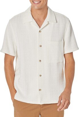 Men's Textured Herringbone S/S