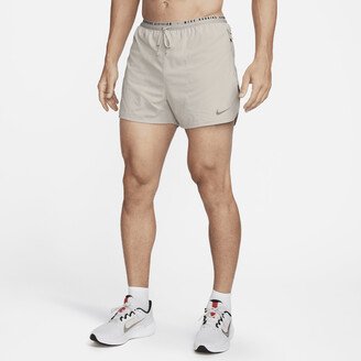 Men's Dri-FIT ADV Run Division 4 Brief-Lined Running Shorts in Grey