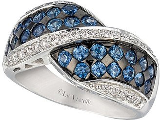 14K 1.57 Ct. Tw. Diamond & Sapphire Ring