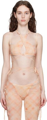 KNWLS Orange Glimmer Camisole