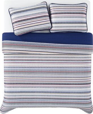 Teagan Stripe 2 Piece Quilt Set, Twin/Twin Xl