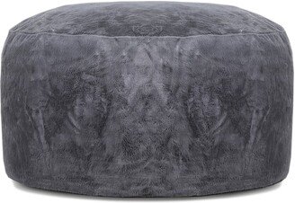 Simcoe 4Ft. Faux Rabbit Fur Foam Bean Bag Chair-AB