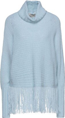 N.O.W. ANDREA ROSATI CASHMERE Turtleneck Sky Blue