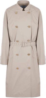Double-Breasted Belted Trench Coat-AP