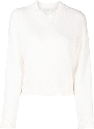 V-neck cashmere jumper-AF