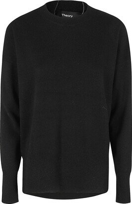 Asymmetric Long-Sleeved Crewneck Jumper-AA