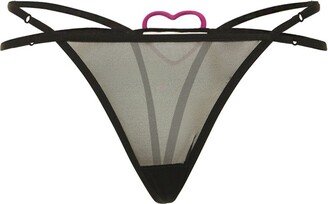 Heart thong w/ adjustable straps