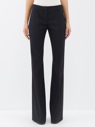 Satin-stripe Wool Trousers