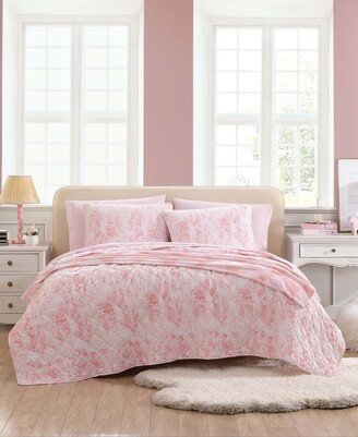 Butterfly Ombre 3 Piece Quilt Set, Full/Queen