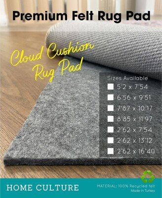 The Rug Collective RugPad - Premium100% Recycled Felt - Black