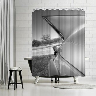 71 x 74 Shower Curtain, Cadillac Fin by Murray Bolesta