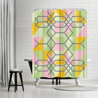 71 x 74 Shower Curtain, Geometrix by Ashlee Rae