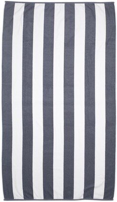 Marine Stripes Beach Towel - Silver/Gray