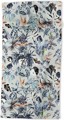 Marta Barragan Camarasa Modern blue jungle Beach Towel